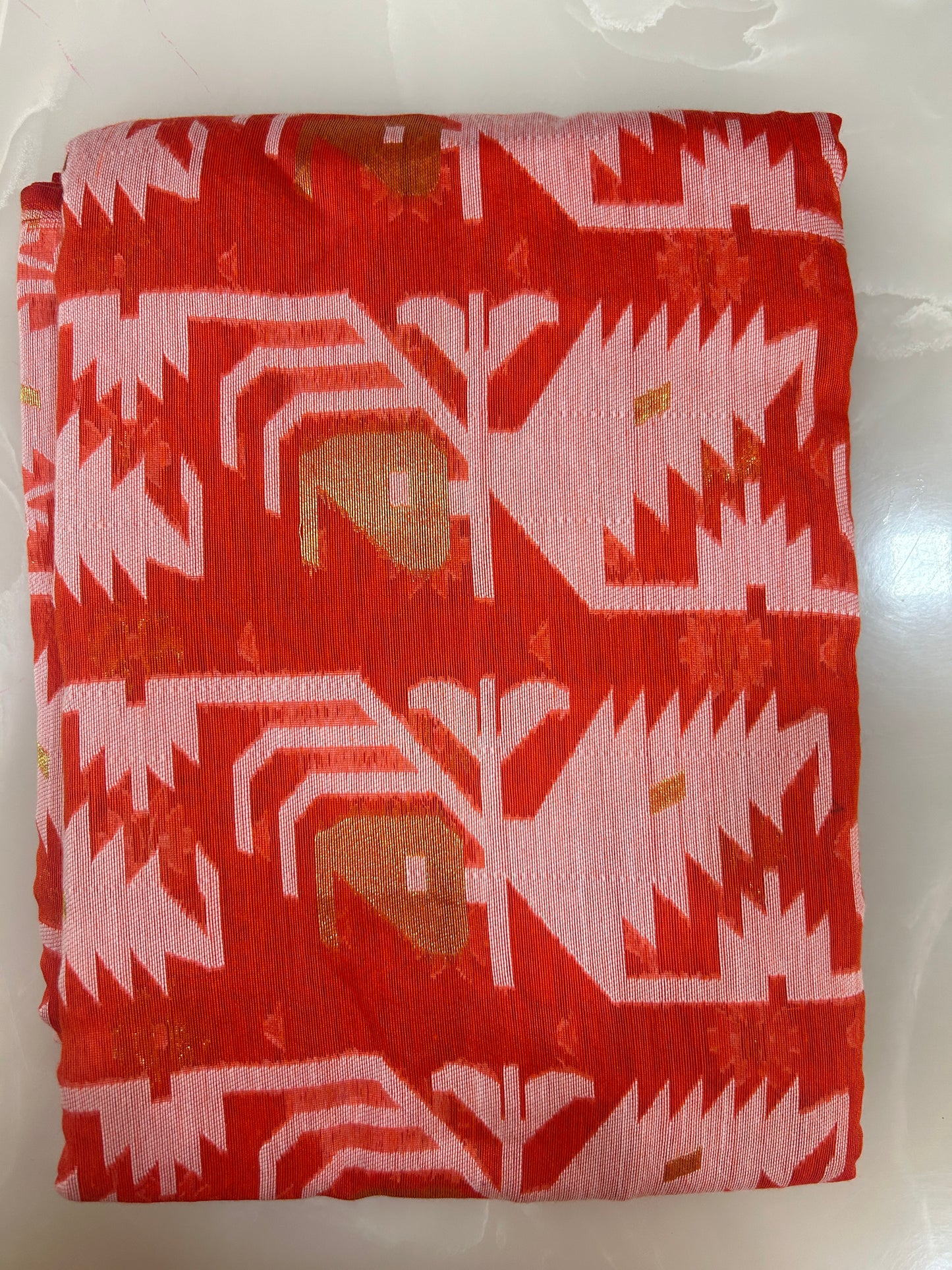 Unstitched Jamdani Weaving Dress materials Top and Dupatta DMC2