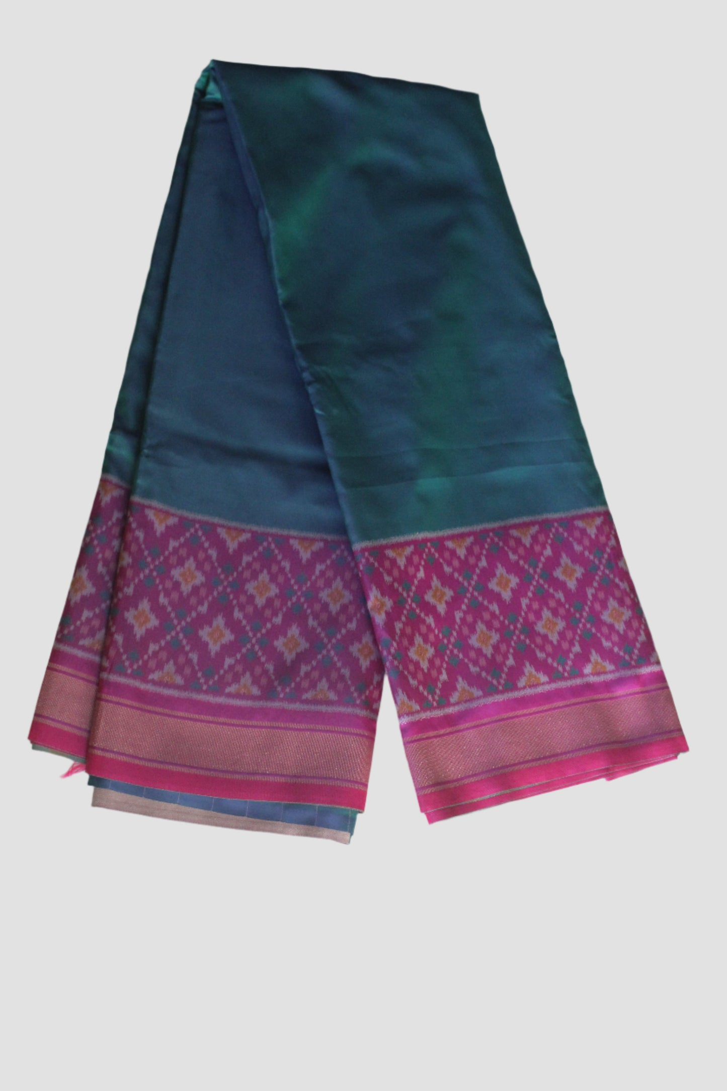 Green- Patola border Semi Silk Saree SSS105