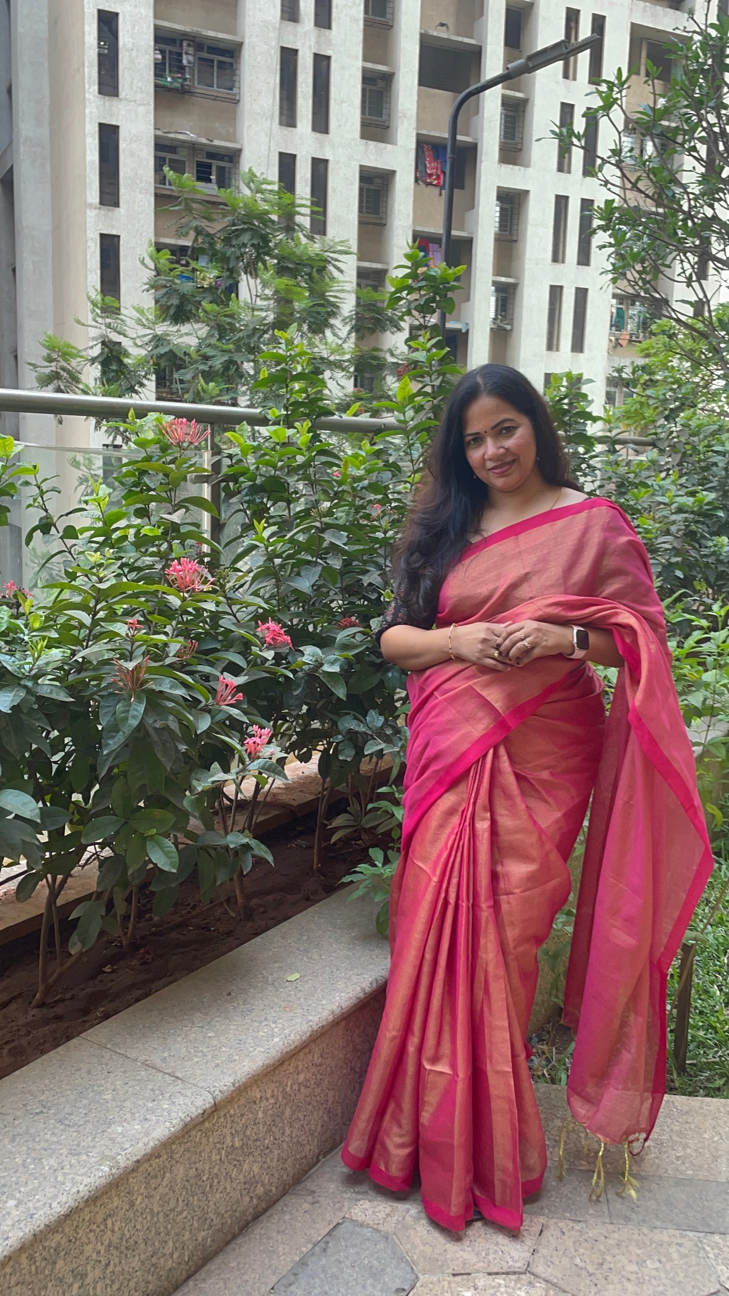 Tissue Mul cotton Saree STMC