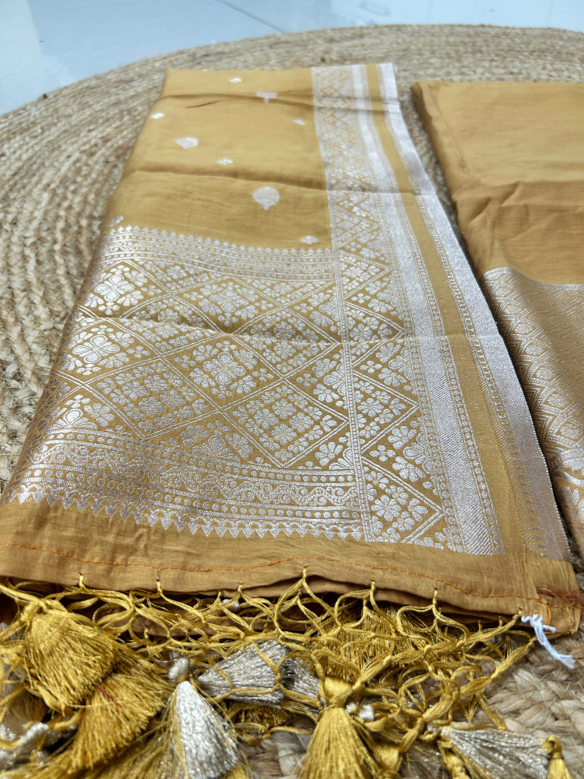 Mustard Gold Pure Mul cotton  Suit Set