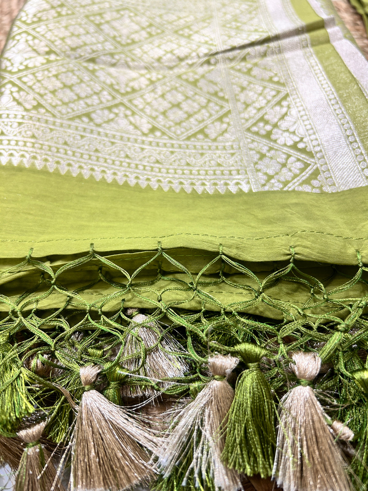 Olive Green Pure Mul cotton  Suit Set