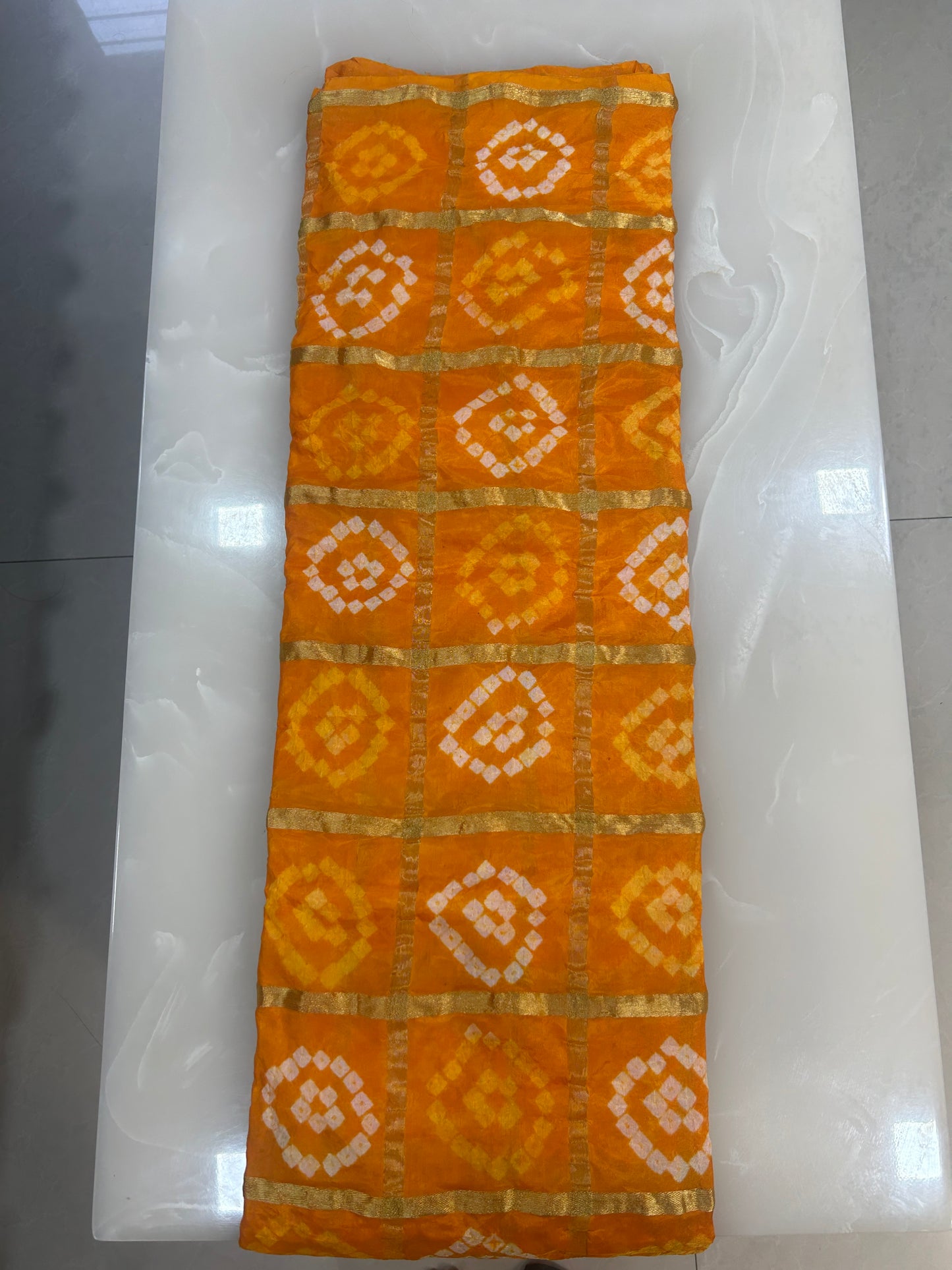 Bandej saree with zari weaves with plain blouse piece SB215