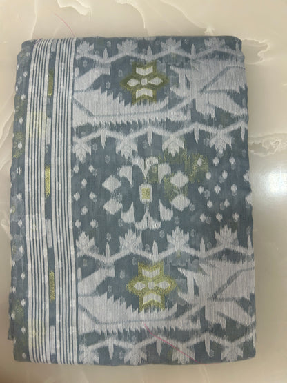 Unstitched Jamdani Weaving Dress materials Top and Dupatta DMC2