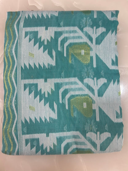 Unstitched Jamdani Weaving Dress materials Top and Dupatta DMC2