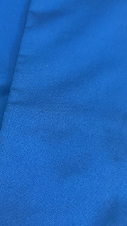 Royal Blue Katan Semi Silk Banarasi Saree with Contrast Red Brocade Pallu and Blouse Piece SSB225